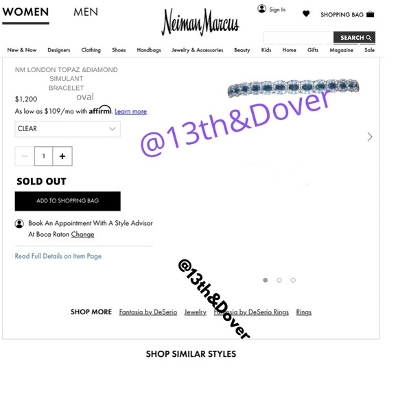 6.3ct Blue London Topaz Bracelet - Picture 14 of 14